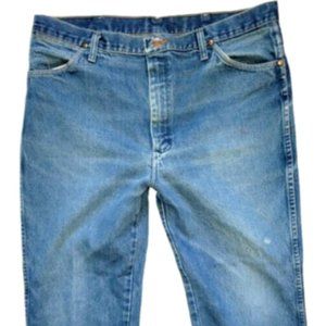 Men's Wrangler Cowboy Cut Slim Fit Denim Western Jeans Size 38x32 936PWD